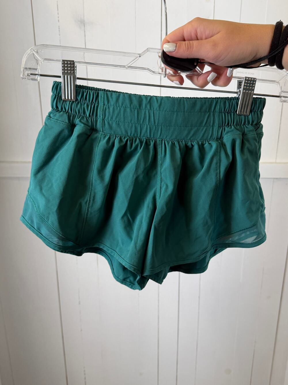 Lululemon Green Athletic Activewear Shorts Size 4